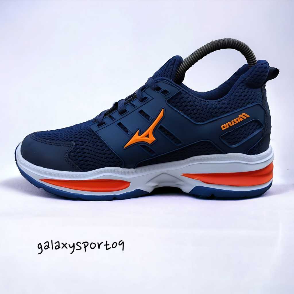 Jual Sepatu Sneakers Unisex Navy List Orange MZN Sol Phylon/Pria/Wanita ...