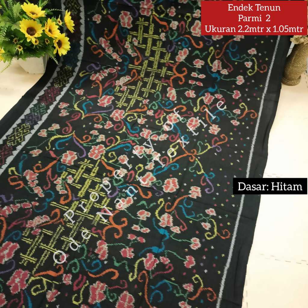 Jual Parmi Kamen Endek Gradasi Tenun Ikat Bali Parmi Handmade Tenunan