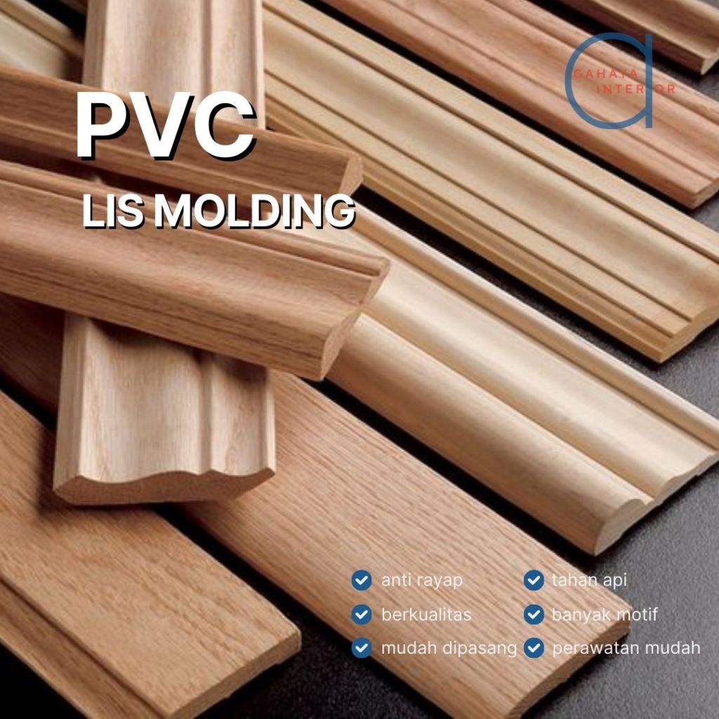 Jual Lis Molding Cm Aneka Motif Bahan Pvc High Quality Cocok Untuk Dinding Rumah Kamar Ruang