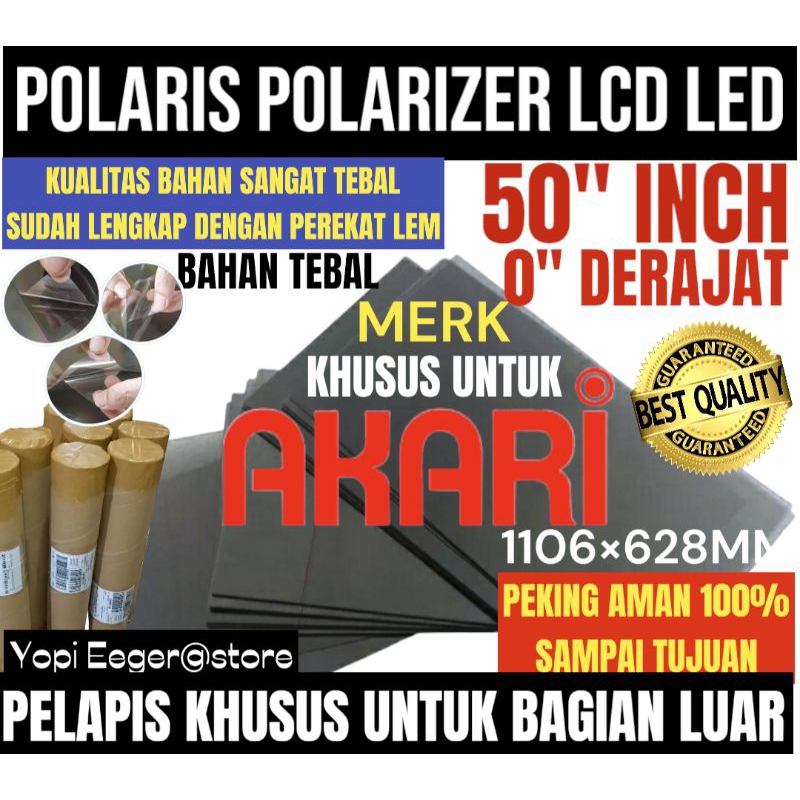 Jual POLARIS POLARIZER LCD LED AKARI 50" INCH 0" DERAJAT LAPISAN ...