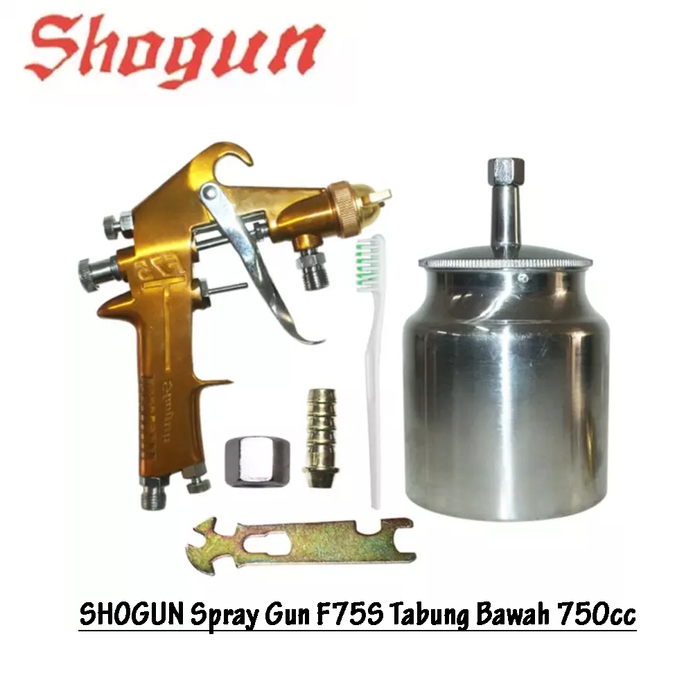 Jual SHOGUN Spray Gun F75 Tabung Bawah 750cc Spet Cat Semprot Angin ...