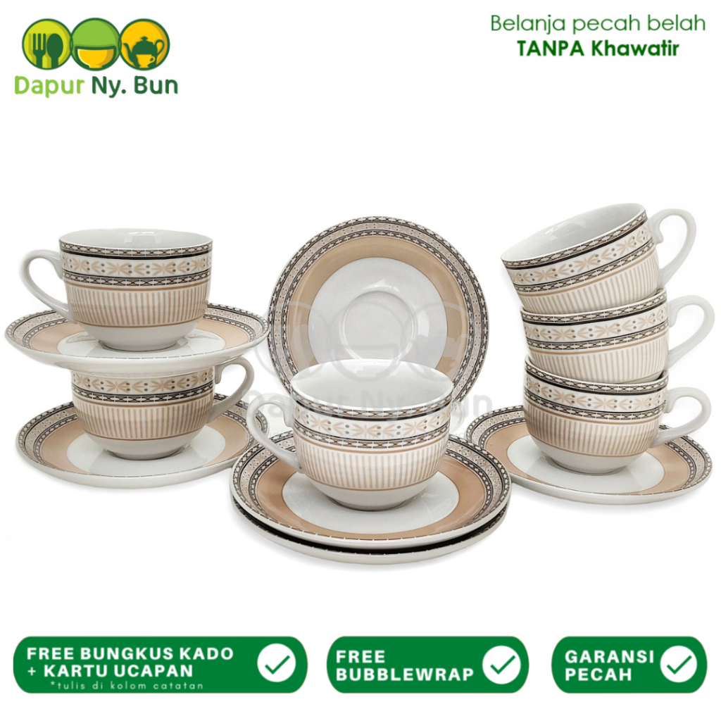 Jual 6 Pasang Cangkir Set Motif Caneca Classic 6 Cup And Saucer Shopee Indonesia 7435