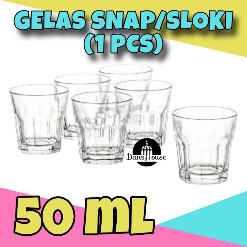 Jual Gelas Snap Sloki Kecil 50ml 1pcs PKAL Shopee Indonesia