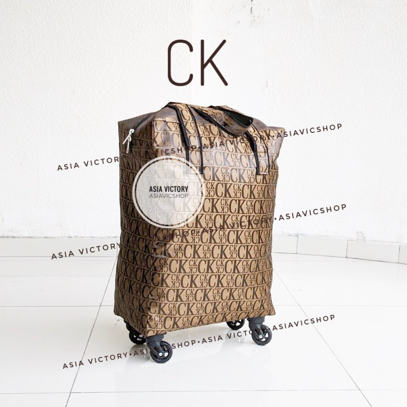 Jual Tas Travel Barang Roda 4 Koper Lipat Folding Foldable Shopping Bag ...