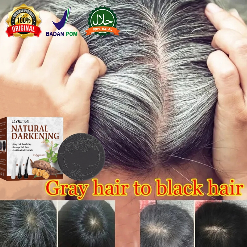 Jual Sampo penghitam rambut uban sabun rambut hitam Rambut putih ...