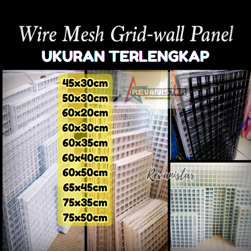 Jual wire grid wall dekorasi dinding kawat ram dinding pajangan ...