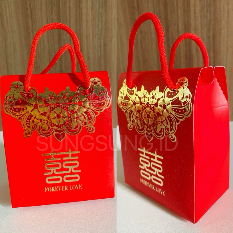 Jual Kotak Souvenir Sangjit Chinese Wedding / Kotak Handuk / Paper Bag ...