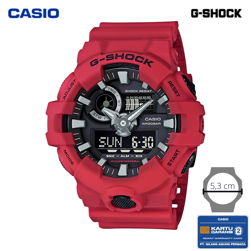 Jual JAM TANGAN PRIA CASIO G SHOCK GA 700 1B ORIGINAL GSHOCK GA700 HITAM Shopee Indonesia