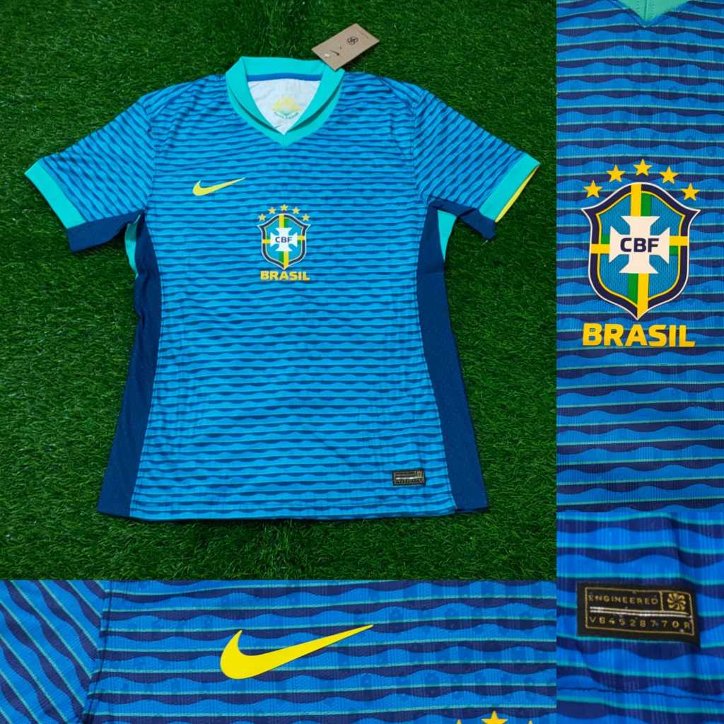 Jual PLAYER ISSUE JERSEY BRAZIL AWAY VAPORKNIT COPPA AMERICA 2024 GRADE