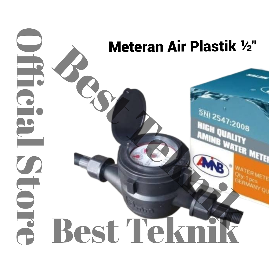 Jual Meteran Air PAM Plastik AMNB SNI 1/2