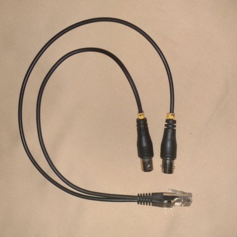 Jual E1 Adapter Cable BNC to RJ45 (Pins 1245) Duplex Rx+Tx 30cm ...