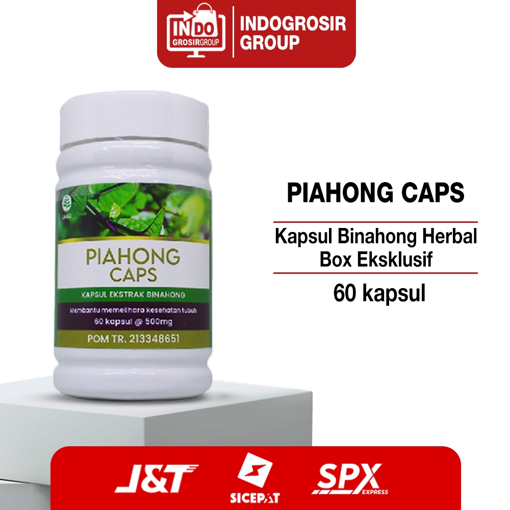 Jual Kapsul Binahong Herbal Box Eksklusif Piahong Caps Kapsul Ekstrak