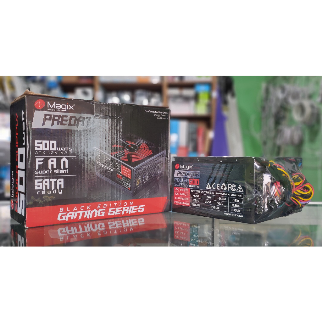Jual PSU Power Supply PC 500W MAGIX PREDATOR | Shopee Indonesia