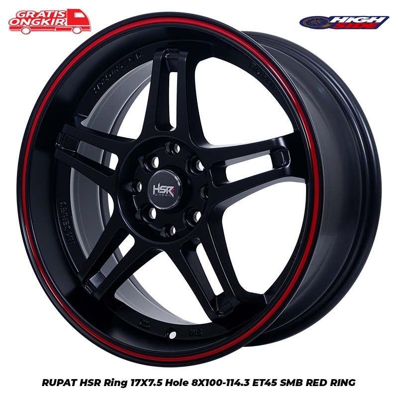 Jual Hsr Rupat R17 Velg Racing Mobil Honda Jazz Mobilio Freed Brio ...