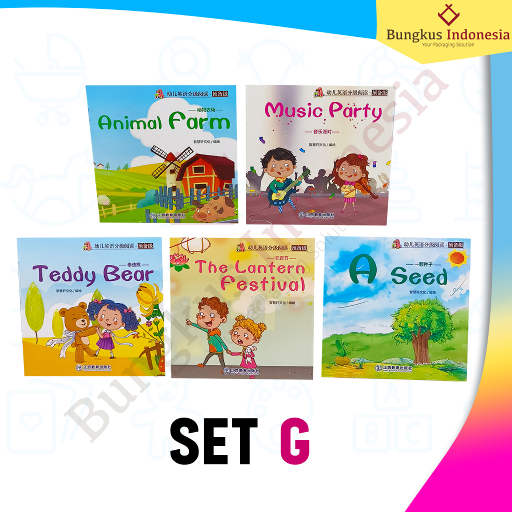 Jual Termurah Buku Cerita Anak Bahasa Inggris Paketan Bisa Scan Barcode ...