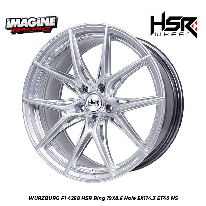Jual VELG MOBIL RACING HSR WURZBURG F1 R19 5X114,3 ZENIX ALPHARD HARIER ...