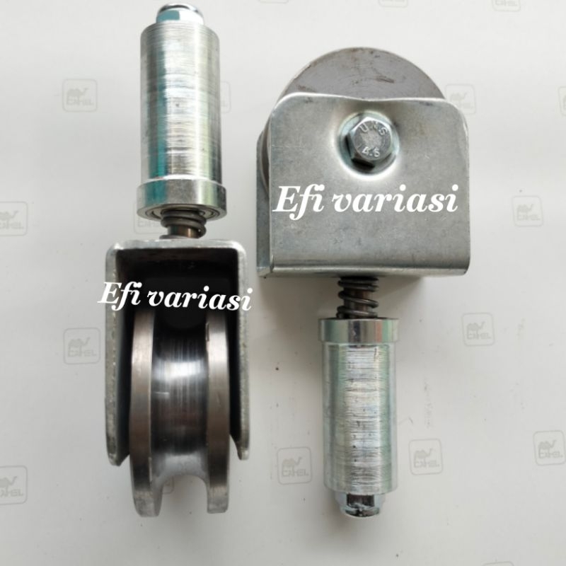 Jual roda sliding 6cm besi super pintu pagar besi dorong putar lipat