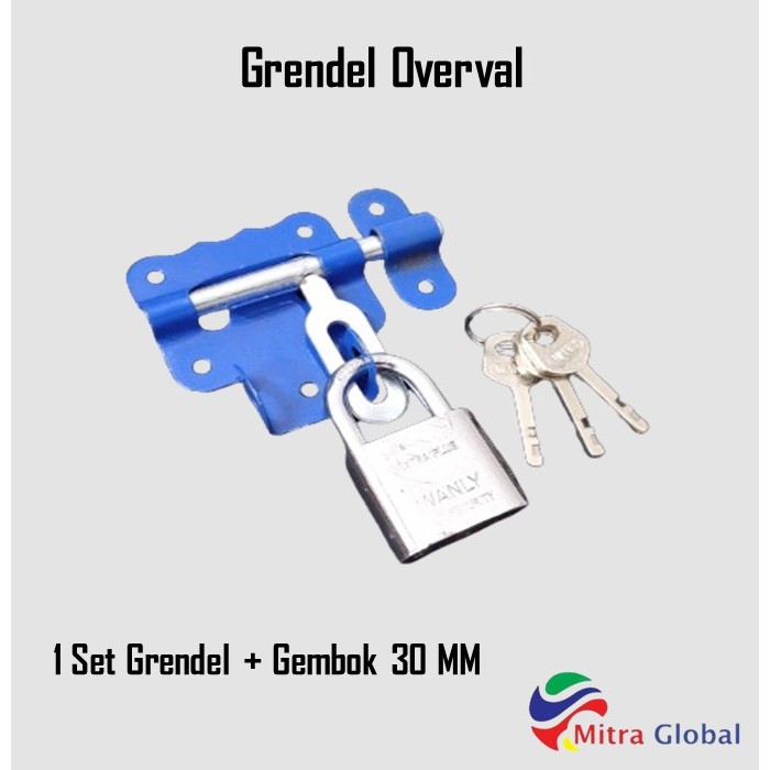 Jual Paket Grendel Overval Murah Slot Gembok Warna / Slot Pintu Gudang ...