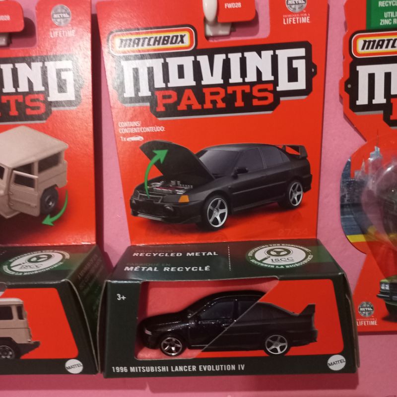 Jual Matchbox moving parts 1996 Mitsubishi Lancer Evolution IV Hitam ...