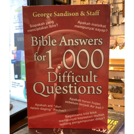 Jual Buku Rohani Bible Answer for 1000 Difficult Question | Shopee ...