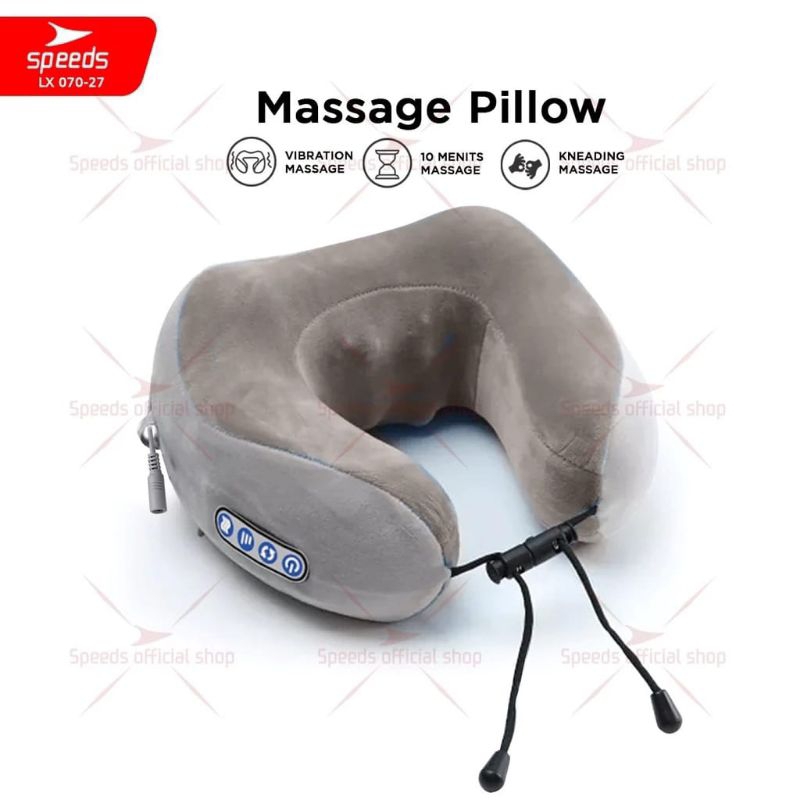 Jual SPEEDS Bantal pijat elektrik Leher massage neck alat terapi pegal