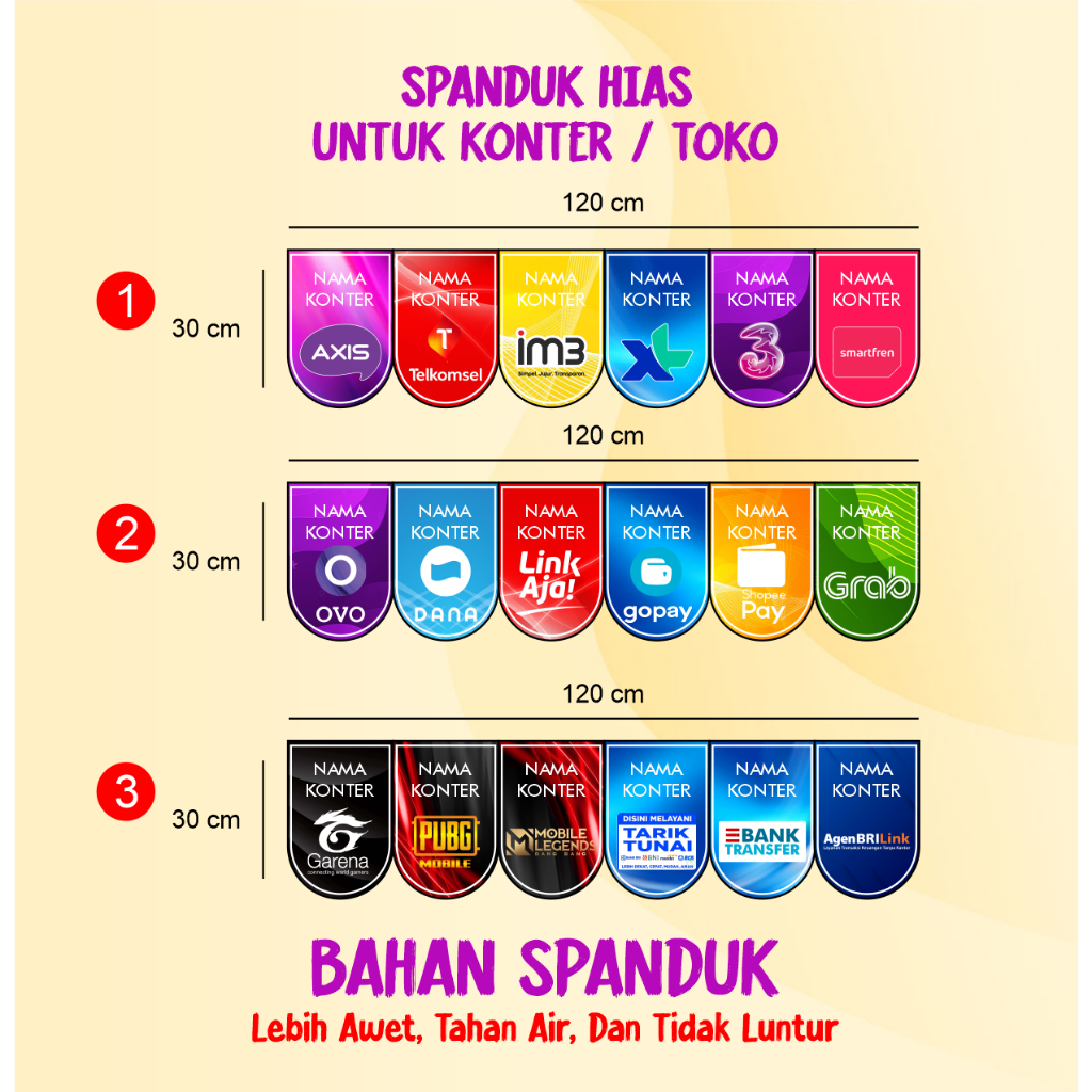 Jual spanduk renda hiasan konter | Shopee Indonesia