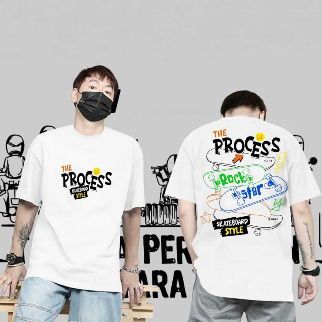 Jual TERBARU(COD)KAOS DISTRO MOTIF THE PROCESS BAJU BONEKA PELANGI KAOS ...