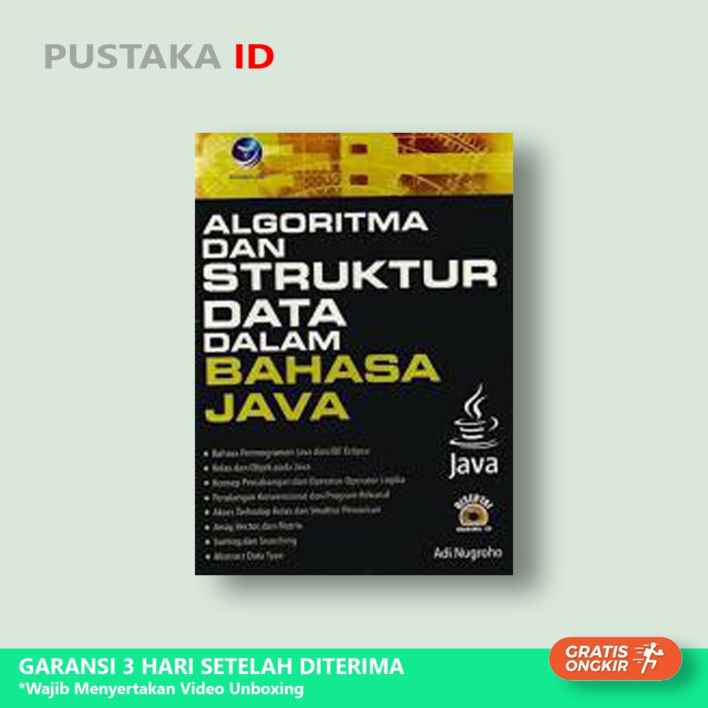 Jual Buku Algoritma Dan Struktur Data Dalam Bahasa Java + cd - Original ...