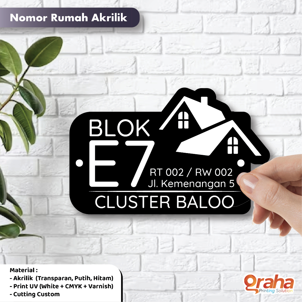 Jual Custom Nomor Rumah Akrilik Nomor Rumah Modern Minimalis Shopee Indonesia