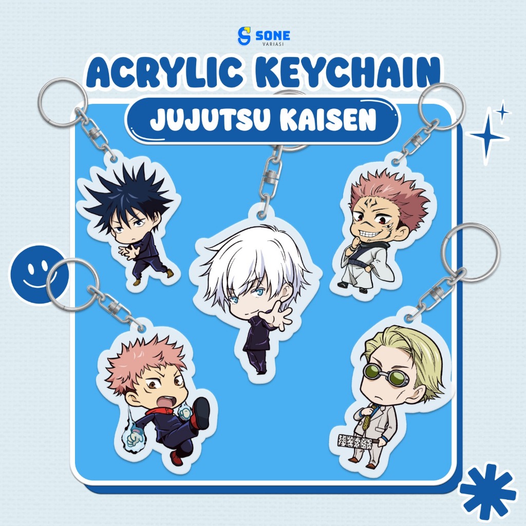 Jual Sone Variasi Gantungan Kunci Jujutsu Kaisen Keychain Anime