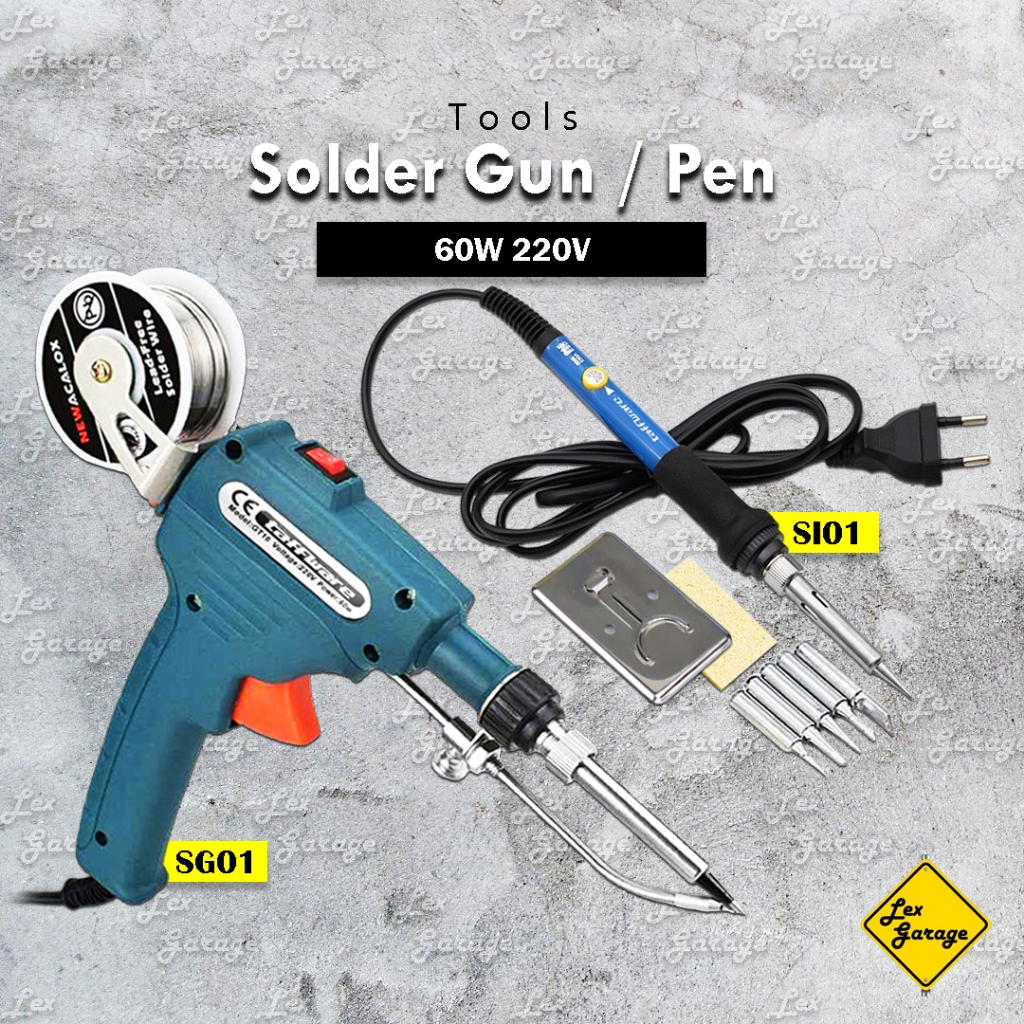 Jual Solder Listrik Tembak 60 Watt Timah Otomatis Iron Automatic Tin