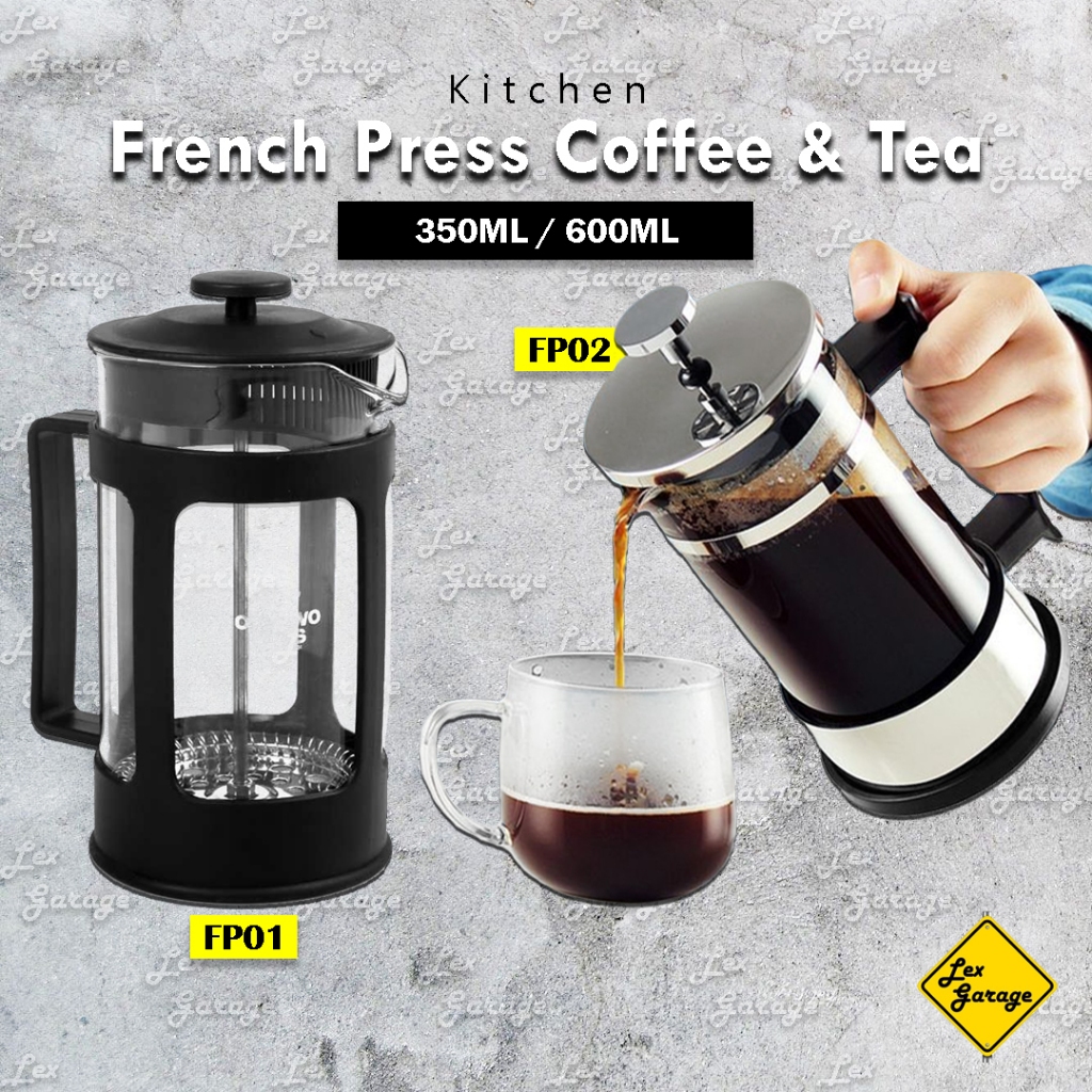 Jual French Press Coffee Tea Maker Plunger Alat Seduh Kopi Teh Manual