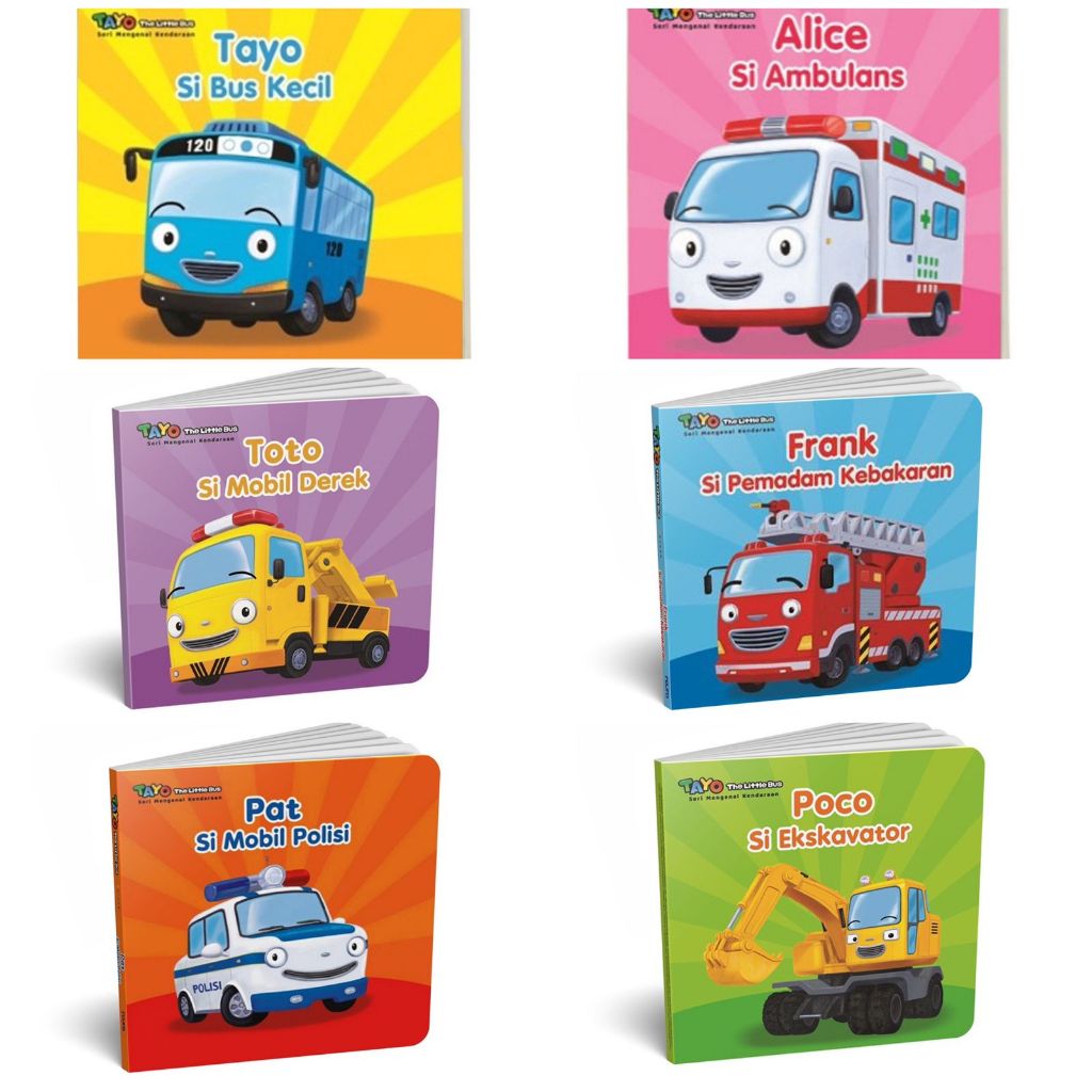 Jual [ready Stock] Boardbook Tayo Seri Mengenal Kendaraan Tayo Si Bus