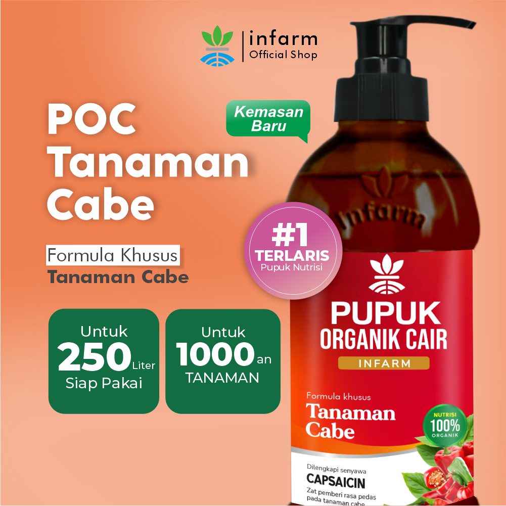 Jual INFARM - Pupuk Organik Cair Tanaman Cabai 500mL POC Kompos ...