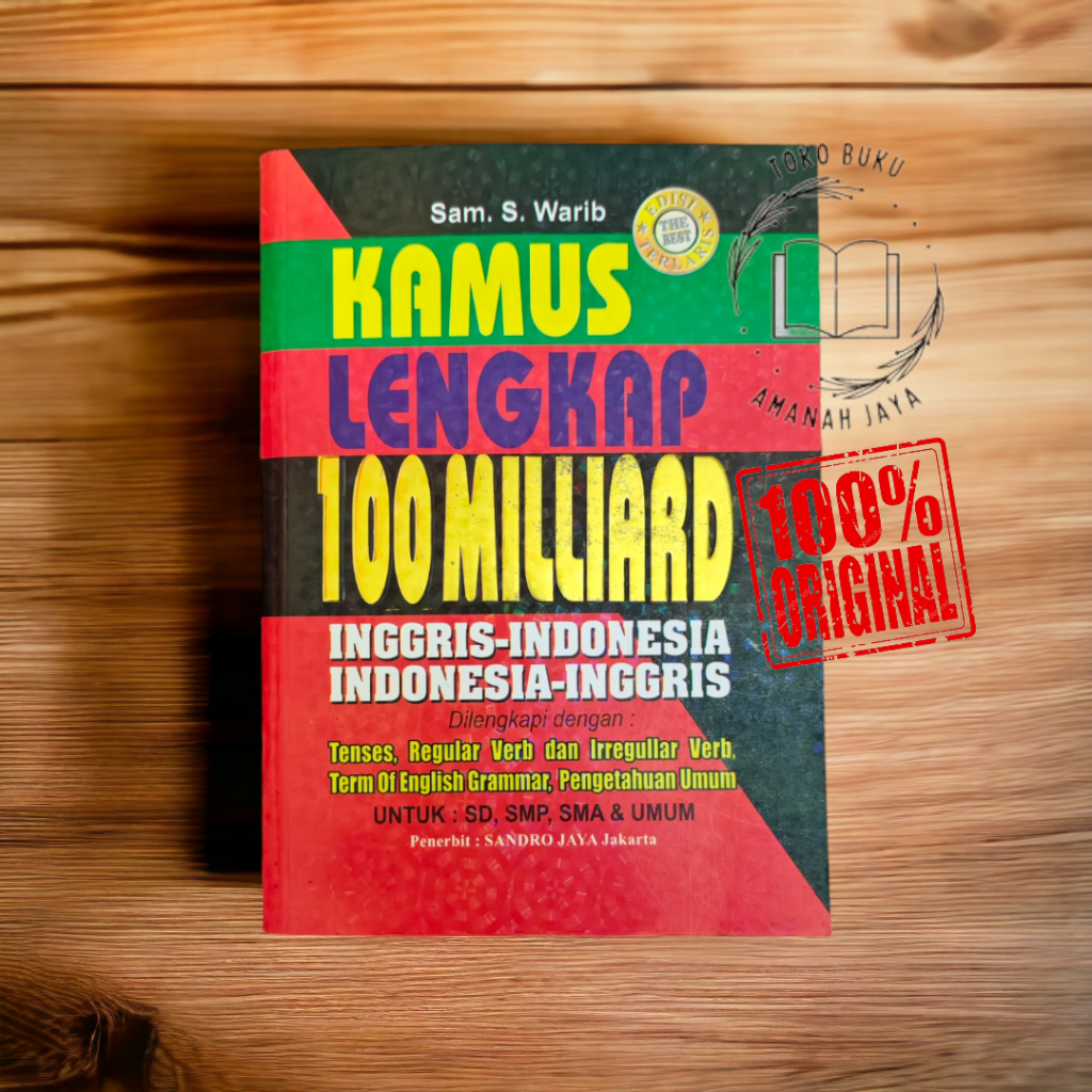 Jual Kamus Bahasa InggrisIndonesia Lengkap 100 Milliard Shopee Indonesia