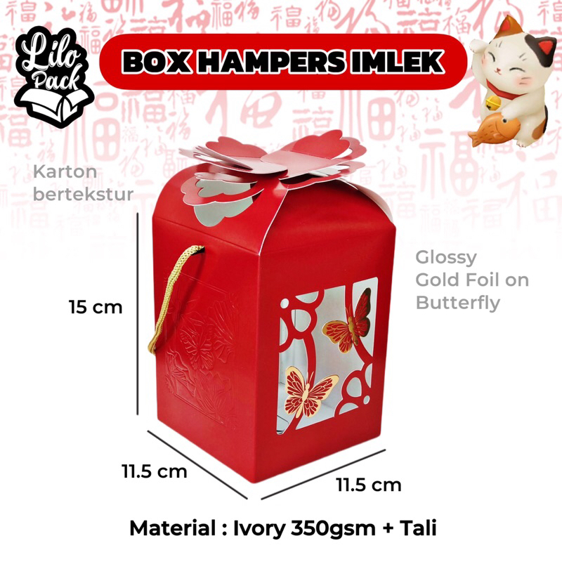 Jual Box Toples Persegi Imlek Packaging Toples Jar Thinwall Sincia