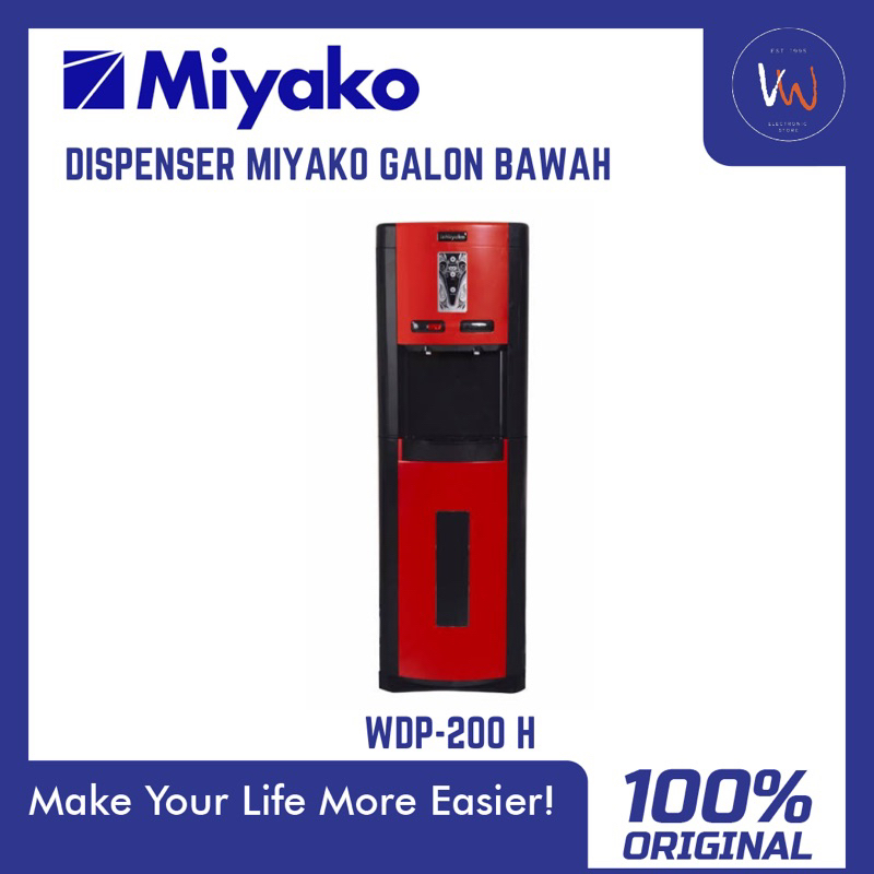 Jual Dispenser Galon Bawah Miyako Wdp 200h Dispenser Praktis Dispenser Galon Bawah Shopee 7831