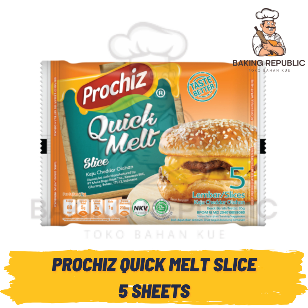 Jual PROCHIZ QUICK MELT SLICE | 5 SHEET | 5 LEMBAR | KEJU MELT LEMBARAN ...