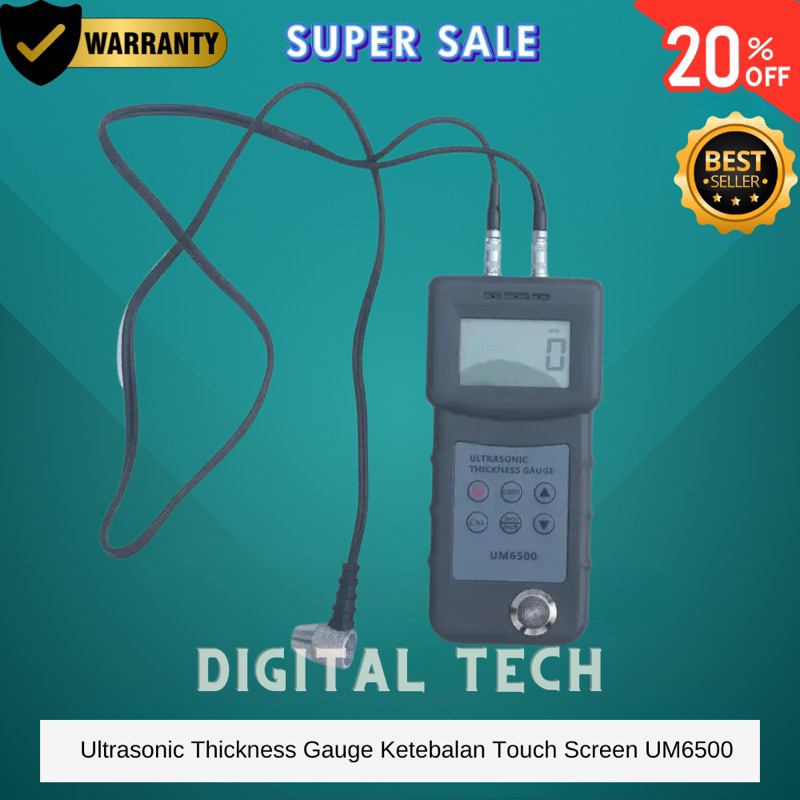 Jual Ultrasonic Thickness Gauge Ketebalan Touch Screen UM6500 Shopee