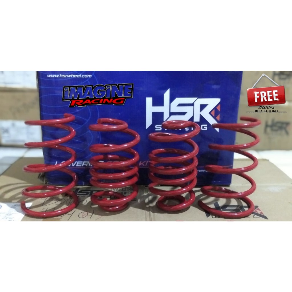 Jual PER MOBIL CEPER EMPUK LOWERING KIT HSR RED TOYOTA AVANZA 20042014
