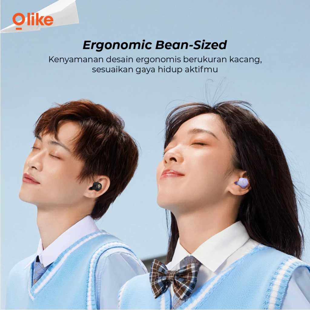 OLIKE TWS T401 Wireless Earbuds SoundBeans | Bluetooth 5.3 | 40H Long Battery Life| Headset Earphone Low Latency For Game