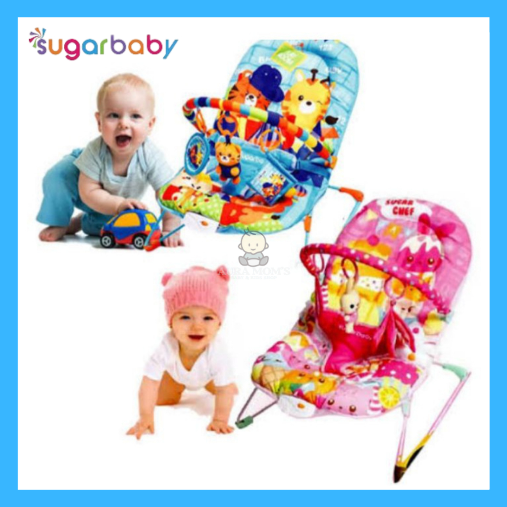 Jual Sugar Baby Deluxe Musical Vibration Bouncer 1 Recline Sugar