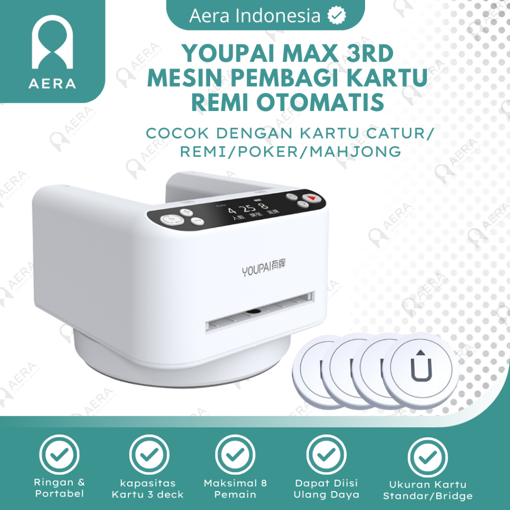 Jual YOUPAI MAX 3rd Mesin Pembagi Kartu Remi Card Dealing Automatic
