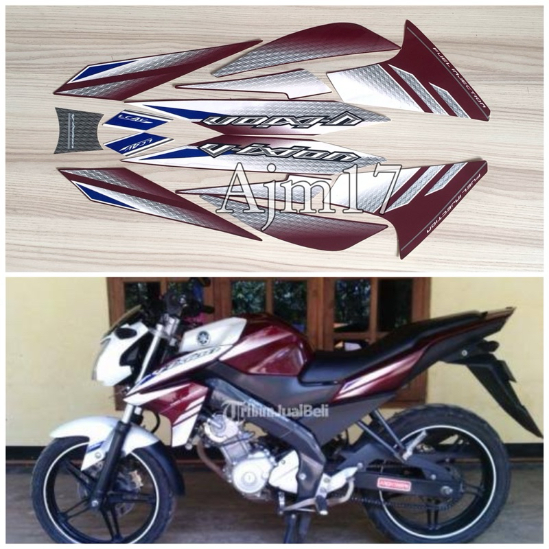 Jual STIKER STRIPING MOTOR VIXION 2014 UNGU VIOLET | Shopee Indonesia
