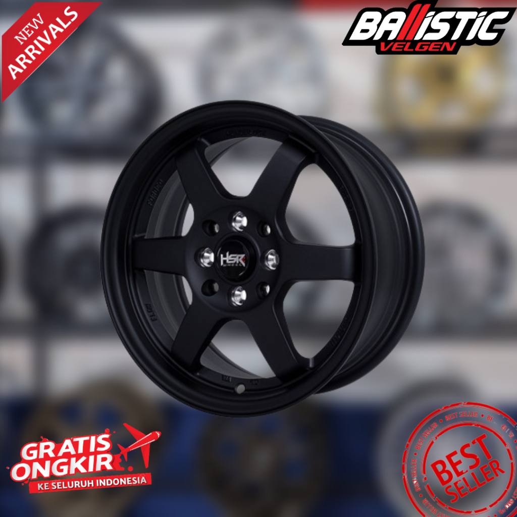 Jual Velg Mobil Racing TE37 Ring 15 HSR TOKYO Lebar 6,5 Baut 4x100-114 ...