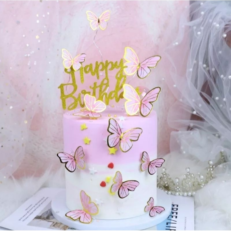 Jual TOPPER KUPU-KUPU SET ISI 10PCS | Shopee Indonesia