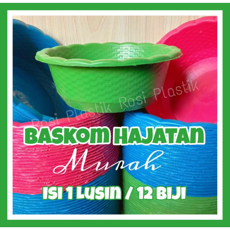 Jual Baskom Nasi Hajatan Murah Isi 12 Pcs 1 Lusin Besek Serbaguna