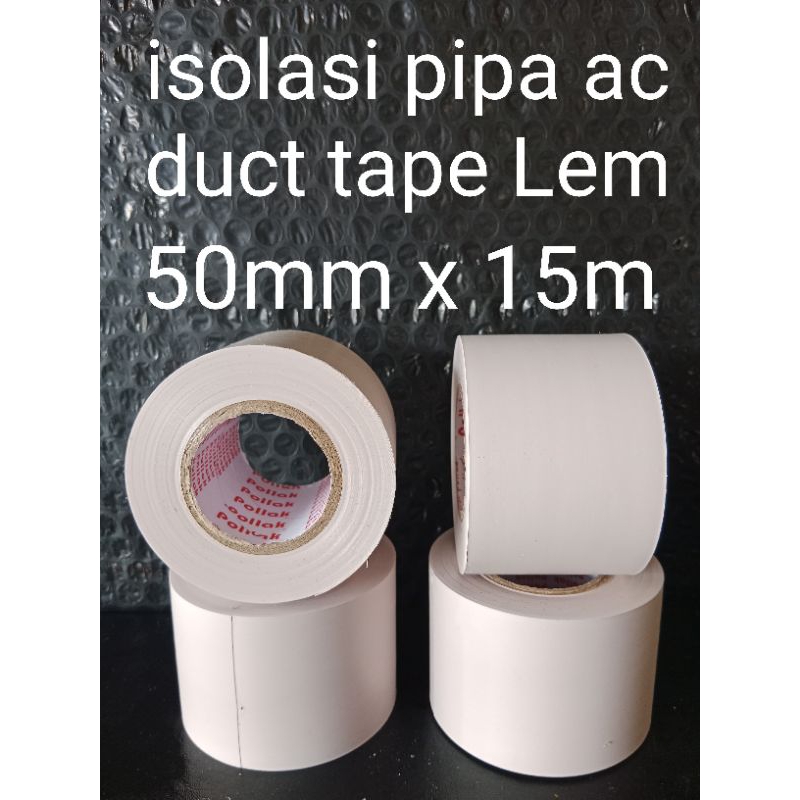 Jual isolasi pipa ac duct tape +Lem 50mmx15m | Shopee Indonesia