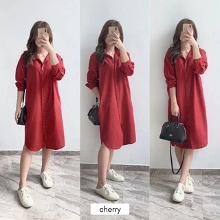 Wear Cameo Samantha Linen Dress ShirtDress Linen Casual Wanita Soft Panjang
