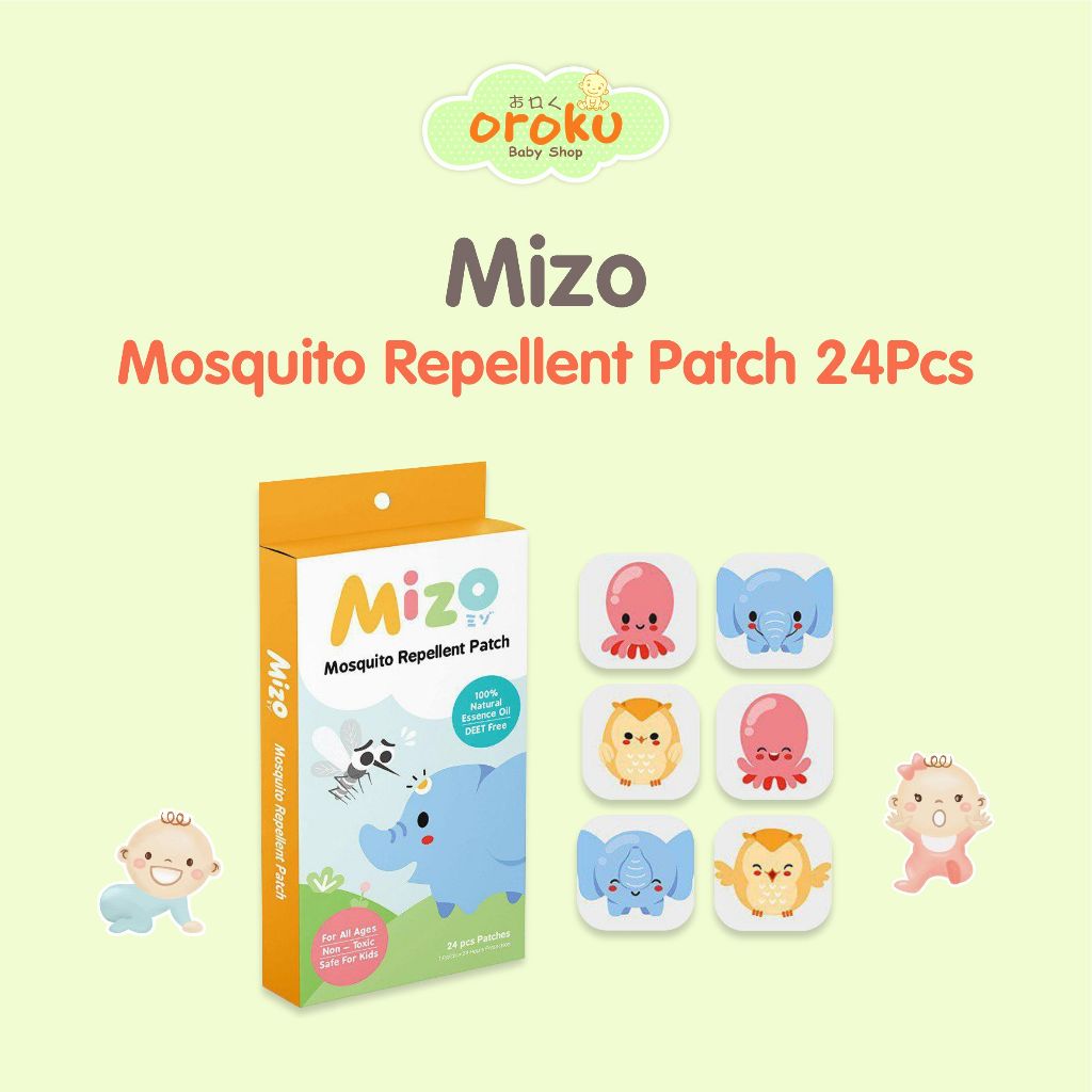 Jual MIZO MOSQUITO REPELLENT STICKER PATCH 24PC / STICKER ANTI NYAMUK ...